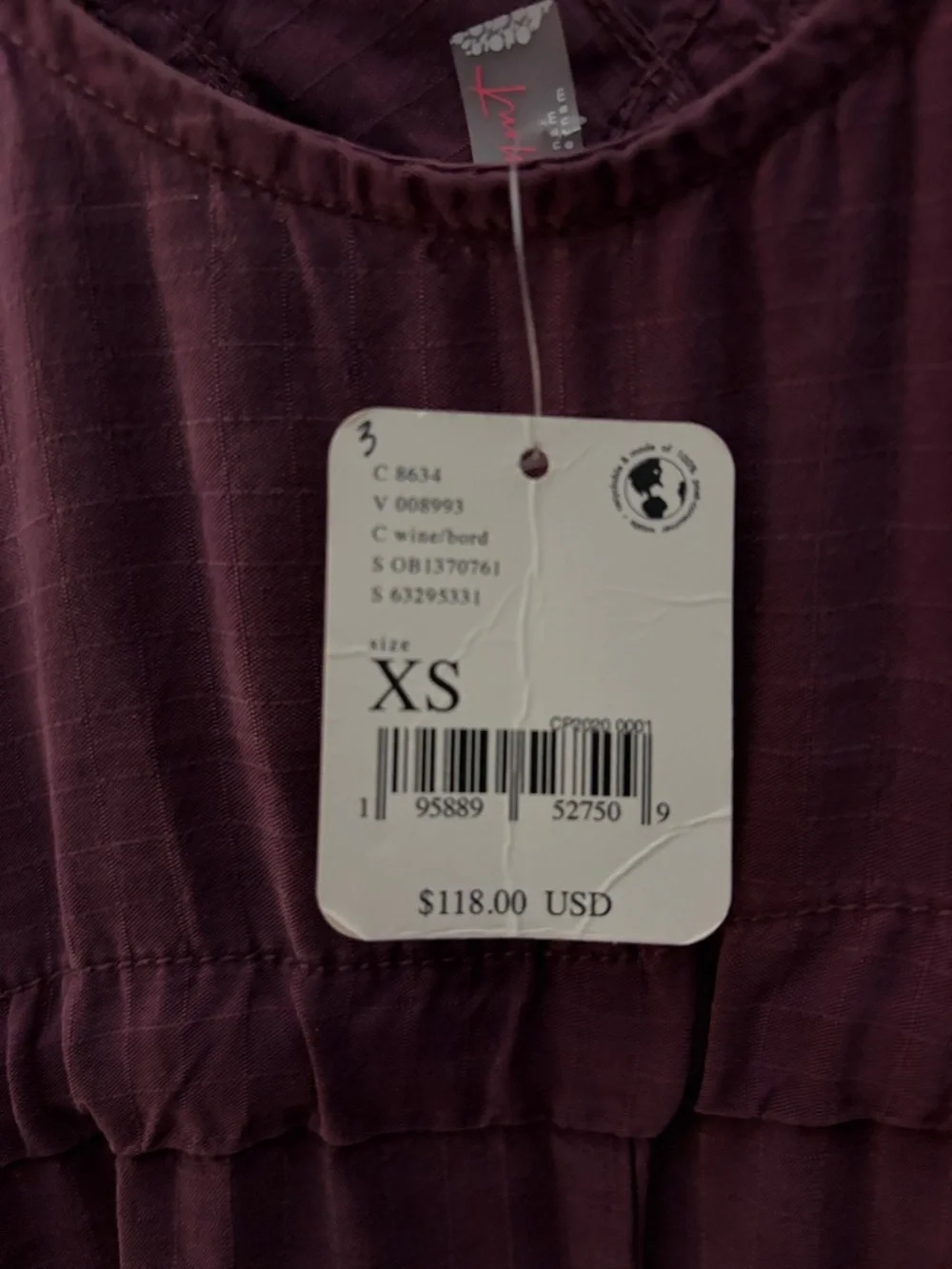 Free People Plum Shelter Ruffle Jumpsuit - Picture 3 of 6